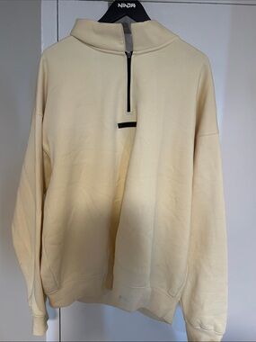 Fear of God Zip-Neck Sweatshirt - Cream